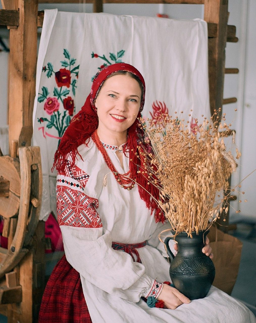 Women in Slavic costumes in Fresno