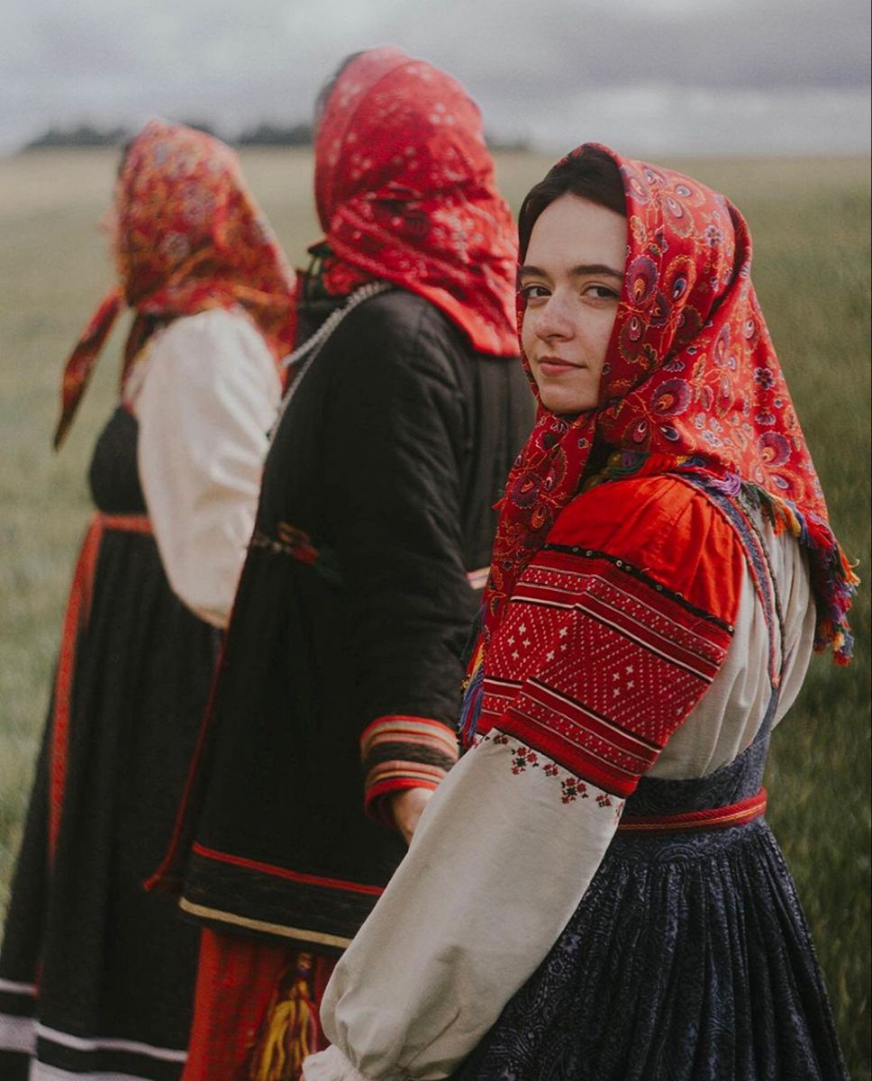Women in Slavic costumes in Fresno